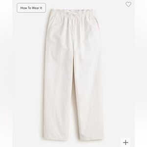 NWT | J.Crew Drawstring pant in cotton blend